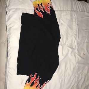 Crop top fire shirt